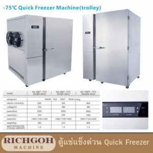 ตู้แช่แข็งด่วน Quick Freezer