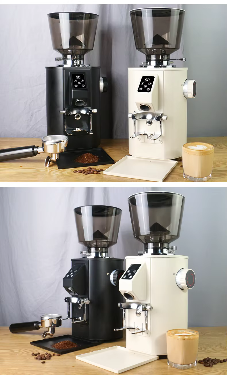 เครื่องบดกาแฟ รุ่น K-64SH เครื่องบดกาแฟ รุ่น K-64SH เป็นเครื่องบดสไตล์ Commercial-Grade ที่ย่อส่วนมาเพื่อคอกาแฟมืออาชีพ (Prosumer) และร้านกาแฟขนาดเล็ก เน้นการบดที่เที่ยงตรงและสม่ำเสมอเป็นพิเศษสำหรับการชงกาแฟเอสเปรสโซ
