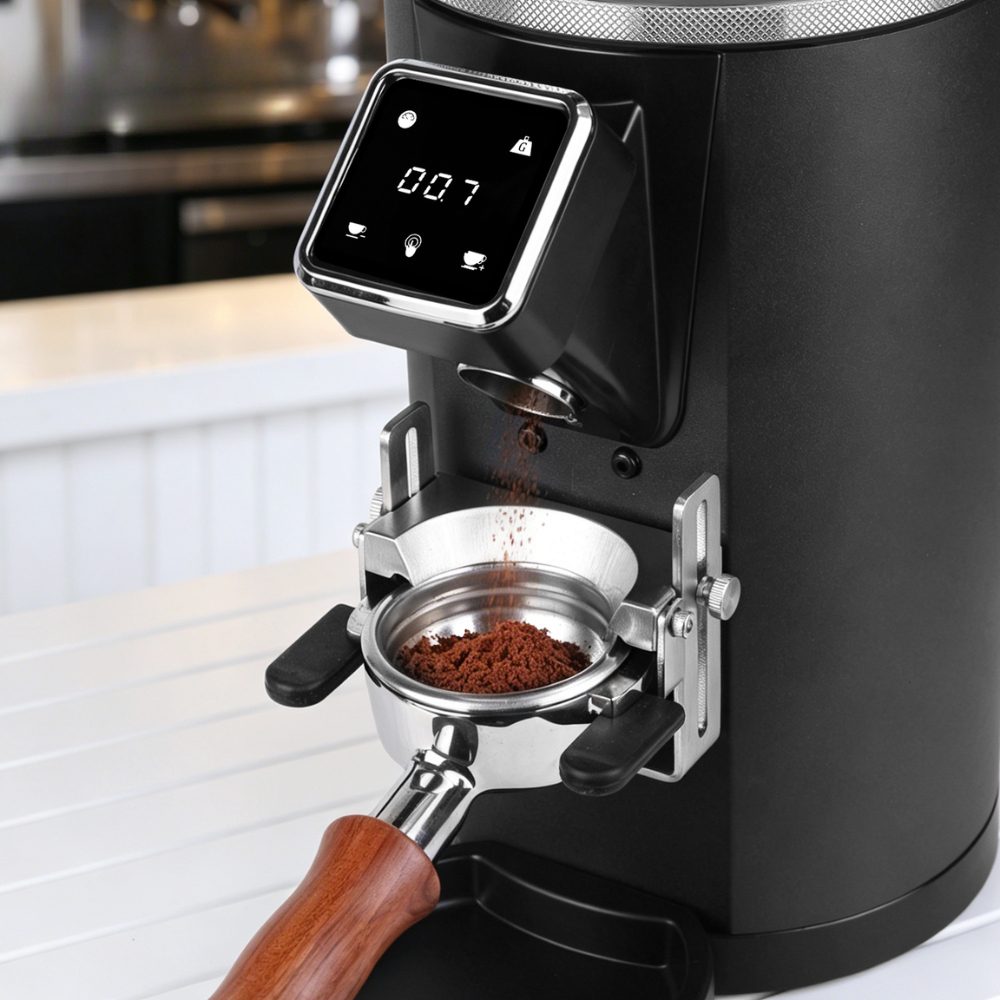 เครื่องบดกาแฟ รุ่น ZB-1007 เครื่องบดกาแฟไฟฟ้า รุ่น ZB-1007 เป็นเครื่องบดสไตล์ Commercial/Home-Pro ที่ออกแบบมาตอบโจทย์ทั้งร้านกาแฟและ สโลว์บาร์ ตัวเครื่องมาในโทนสีดำแมตต์ ดีไซน์ทรงกระบอกทันสมัย ให้ความรู้สึกแข็งแรงและเป็นโปรเฟสชันแนล