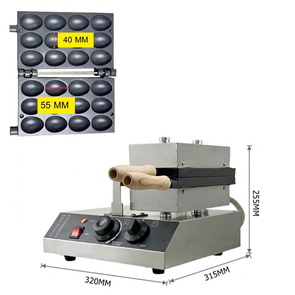 BS-1125A เครื่องทำขนมไข่หน้ายิ้ม 12 ชิ้น