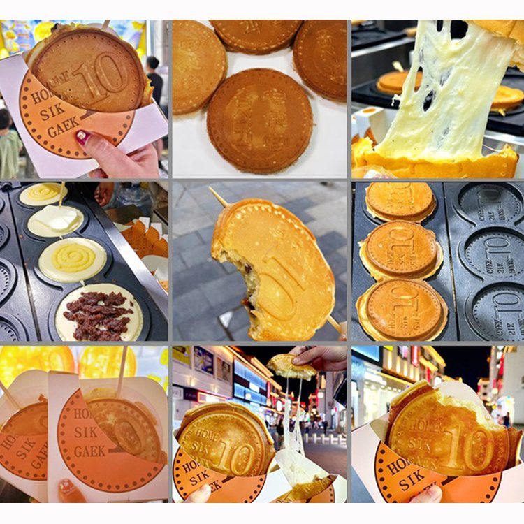 104R เครื่องทำขนมเหรียญวอนเกาหลี ระบบแก๊ส