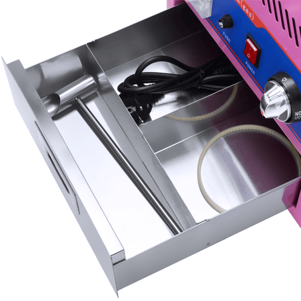ZB-MJ500 เครื่องทำสายไหม ZB-MJ500 เครื่องทำสายไหม หากคุณกำลังมองหาโอกาสสร้างรายได้เสริม ทำธุรกิจ SME หรือต้องการอุปกรณ์จัดงานเลี้ยง งานวันเกิด และงานเทศกาลต่างๆ ของทางเราคือตัวเลือกที่ตอบโจทย์อย่างยิ่ง ด้วยดีไซน์ทันสมัยสีชมพูสดใส ใช้งานง่าย ปลอดภัย และ ให้ผลผลิตปั่นสายไหมได้รวดเร็วทันใจ