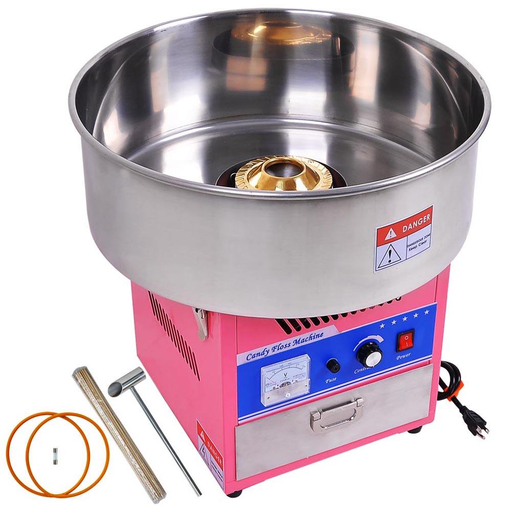 ZB-MJ500 เครื่องทำสายไหม หากคุณกำลังมองหาโอกาสสร้างรายได้เสริม ทำธุรกิจ SME หรือต้องการอุปกรณ์จัดงานเลี้ยง งานวันเกิด และงานเทศกาลต่างๆ ของทางเราคือตัวเลือกที่ตอบโจทย์อย่างยิ่ง ด้วยดีไซน์ทันสมัยสีชมพูสดใส ใช้งานง่าย ปลอดภัย และ ให้ผลผลิตปั่นสายไหมได้รวดเร็วทันใจ