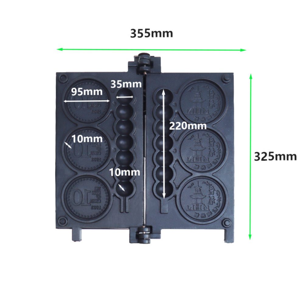 BS-1137A เครื่องทำวาฟเฟิลเหรียญทอง 2 in 1