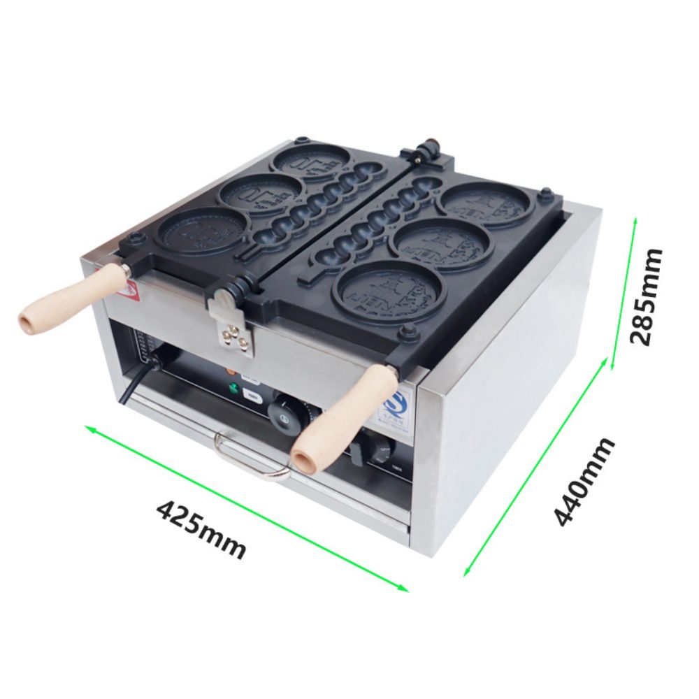 13BS-1137A เครื่องทำวาฟเฟิลเหรียญทอง 2 in 1