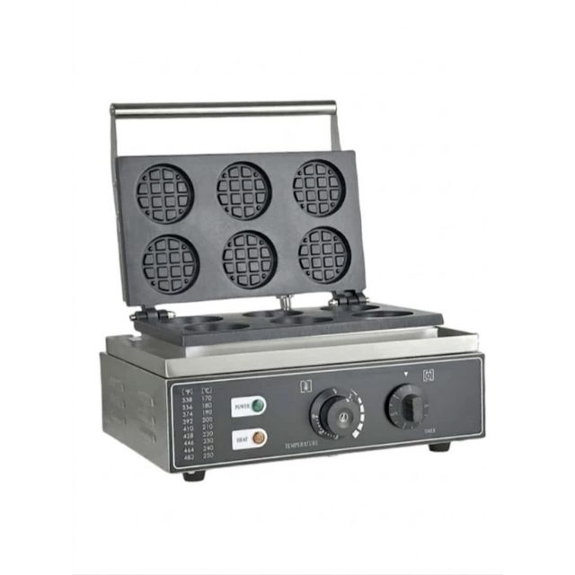BS-223 เครื่องทำขนมมินิวาฟเฟิล 6 แผ่น