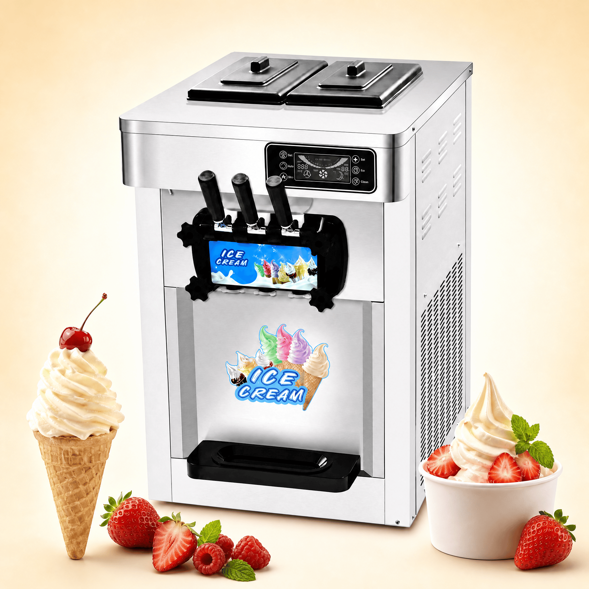 BS-BQL25A เครื่องทำไอศกรีมซอฟต์เสิร์ฟ